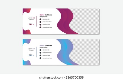Simple  unique email signature design.