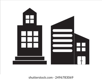 simple and unique factory building icon