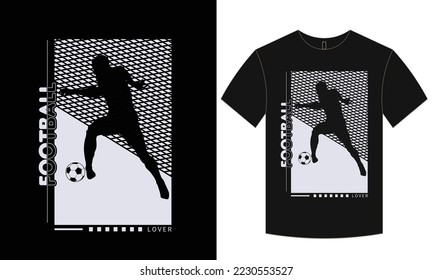 Simple and unique football typography t-shirt  