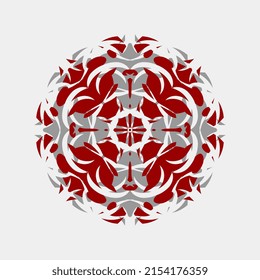 simple unique futuristic geometric mandala ornament vector for decoration