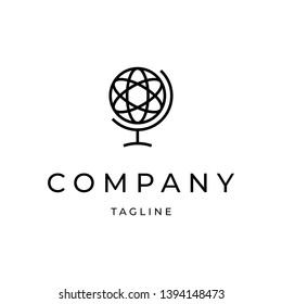 Simple and Unique Globe Logo Design Template