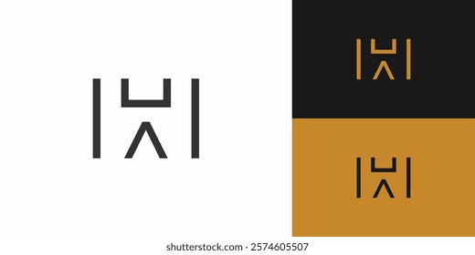 Simple and Unique HA logo design