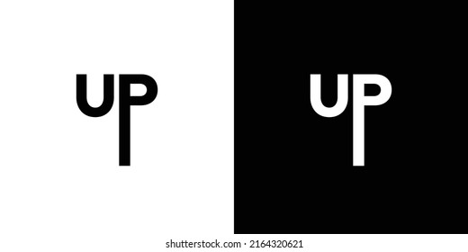Simple and unique up illustration logo design