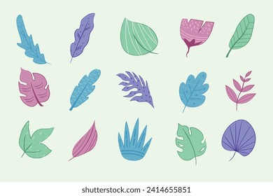 Simple and Unique Leaf Design Set