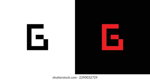 Simple and unique  letter G initials logo design 