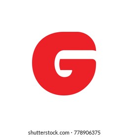 Simple Unique Letter G Red Logo Stock Vector (Royalty Free) 778906375 ...