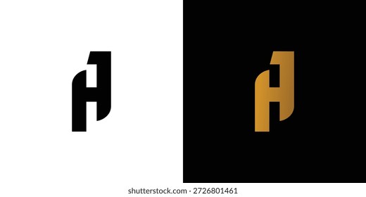 Simple and unique letter H1 initials logo design
