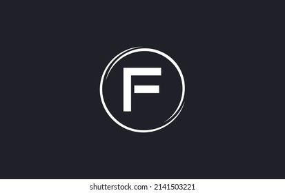 Logotipo de letra única simple con vector de diseño de círculo. El diseño del vector de letras y alfabetos
