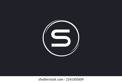 Simple unique letter logo with circle design vector. The letter and alphabets vector designing