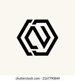 Simple but unique letter or word C2D or CZD font in cut hexagon line image graphic icon logo design abstract concept vector stock. Can be used as symbol related to home initial or monogram