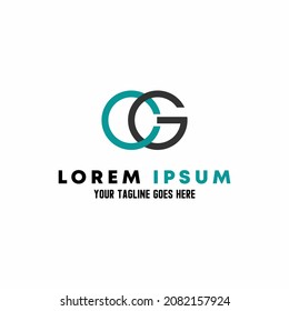 Simple and unique letter or word CG connected font image graphic icon logo design abstract concept vector stock. Can be used as a symbol associated with initial