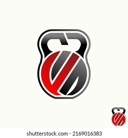 Simple and unique letter or word FS sport font on barbell or dumbbell image graphic icon logo design abstract concept vector stock. Can be used as symbol related to gym or fitness
