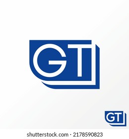 Simple And Unique Letter Or Word GT Sans Serif Font In 3D Block Image Graphic Icon Logo Design Abstract Concept Vector Stock. Can Be Used As Symbol Related To Typography Or Monogram