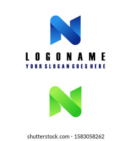 Simple and unique Letter or word N attractive font image graphic icon logo design abstract concept vector stock. Can be used as a symbol related to initial or monogram