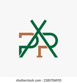 Simple and unique letter or word PAR or APR font in creative connect image graphic icon logo design abstract concept vector stock. Can be used as symbol related to typography or monogram