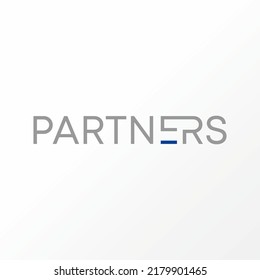 Simple and unique letter or word partners in creative image graphic icon logo design abstract concept vector stock. Can be used as symbol related to typography or monogram