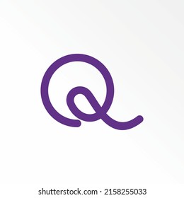 Simple and unique letter or word Q sans serif line font with bubble image graphic icon logo design abstract concept vector stock. Can be used as a symbol related to initial or monogram