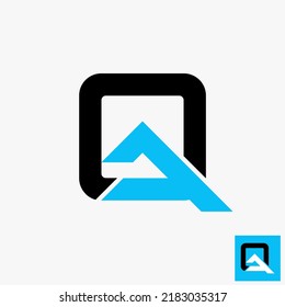 Letra simple y única o letra Q letra de palabra en creativo rectángulo cuadrado icono gráfico diseño concepto abstracto material vector. Puede utilizarse como símbolo relacionado con la tipografía o el monograma