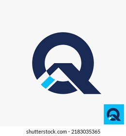 Simple and unique letter or word Q font in creative circle line image graphic icon logo design abstract concept vector stock. Can be used as symbol related to typography or monogram