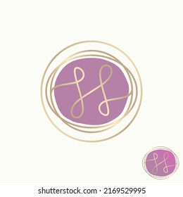 Simple and unique letter or word SS or H line beauty font image graphic icon logo design abstract concept vector stock. Can be used as a symbol related to luxury or initial