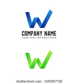 Simple and unique Letter or word W attractive font image graphic icon logo design abstract concept vector stock. Can be used as a symbol related to initial or monogram
