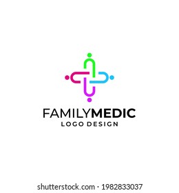 Ein einfaches und einzigartiges Logo über die Verbindung von Menschen und Medizin.
EPS10, Vektorgrafik.