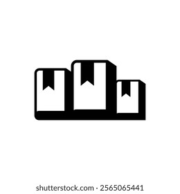 simple and unique logo of book podium