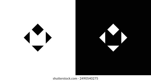 Simple and unique M logo design