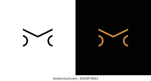 Simple and unique M logo design 