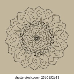 simple and unique mandala design golden, black, vactor design, bangoly ,indian mandala.
