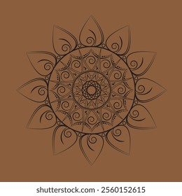 simple and unique mandala design golden, black, vactor design, bangoly ,indian mandala.