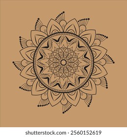 simple and unique mandala design golden, black, vactor design, bangoly ,indian mandala.