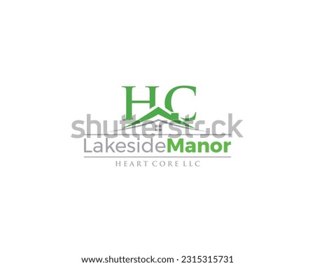 simple unique and minimal logo design for property management, mortgage, hotel, and rent business.
