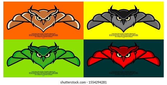 simple unique and modern owl logos
an owl that flew proudly
