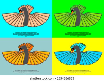 simple unique and modern swan logos.
A beautiful swan who poses very gracefully and charming