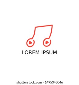 Simple and unique music logo design