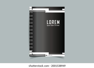 A simple unique notebook cover design for all kind of business and personal purpose usages. This file is easy to edit, modify and customize able. All files are arranged, editable and easy to access.