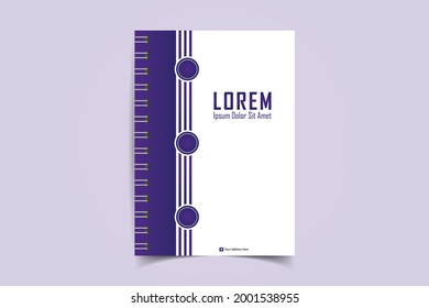 A simple unique notebook cover design for all kind of business and personal purpose usages. This file is easy to edit, modify and customize able. All files are arranged, editable and easy to access.