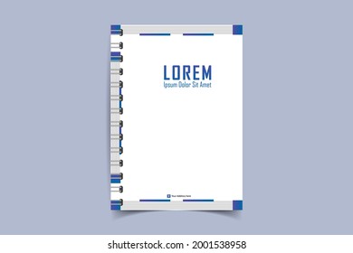 A simple unique notebook cover design for all kind of business and personal purpose usages. This file is easy to edit, modify and customize able. All files are arranged, editable and easy to access.