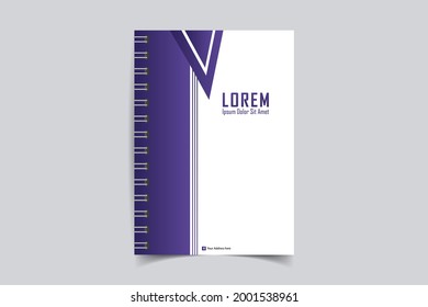 A simple unique notebook cover design for all kind of business and personal purpose usages. This file is easy to edit, modify and customize able. All files are arranged, editable and easy to access.