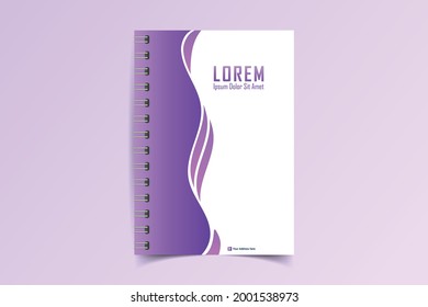 A simple unique notebook cover design for all kind of business and personal purpose usages. This file is easy to edit, modify and customize able. All files are arranged, editable and easy to access.