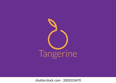 simple and unique orange fruit logo design. logo for business related to fruit, juice, food, etc.