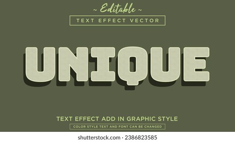 Simple and unique pattern style text effect with beautiful colors