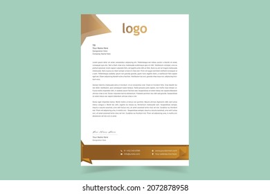 Simple unique professional creative corporate elegant modern business letterhead design template business style letterhead templates for your business. Vector illustration