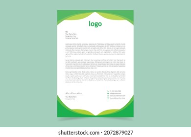 Simple unique professional creative corporate elegant modern business letterhead design template business style letterhead templates for your business. Vector illustration