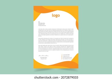 Simple unique professional creative corporate elegant modern business letterhead design template business style letterhead templates for your business. Vector illustration