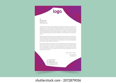 Simple unique professional creative corporate elegant modern business letterhead design template business style letterhead templates for your business. Vector illustration