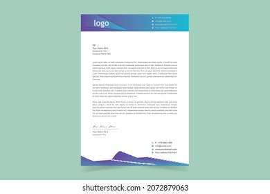 Simple unique professional creative corporate elegant modern business letterhead design template business style letterhead templates for your business. Vector illustration