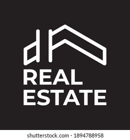 vector de logotipo inmobiliario simple y único