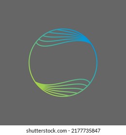 Simple and unique reflection lines attractive sound audio wave circle image graphic icon logo design abstract concept vector stock. Can be used as symbol related to abstract or art